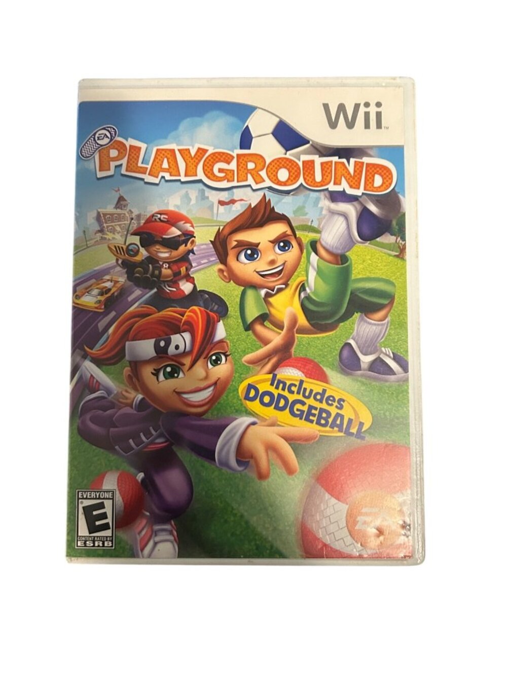 Playground Nintendo Wii Game Includes Dodgeball Complete With Case & Instruction